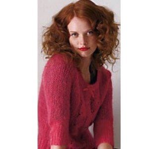 Anthropologie Guinevere Crop Mohair Wool Sweater